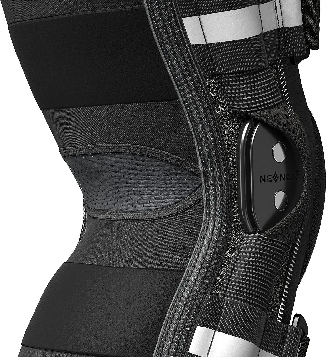Knee Brace with Copper Side Stabilizers XL Medical Knee Support Black