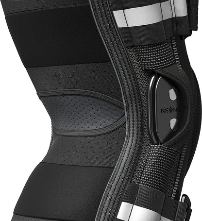 Knee Brace with Copper Side Stabilizers XL Medical Knee Support Black