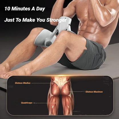 Adjustable Resistance Pelvic Floor Leg Trainer Grey