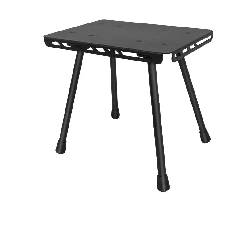 Tactical Folding Table with Utility Buckles Black
