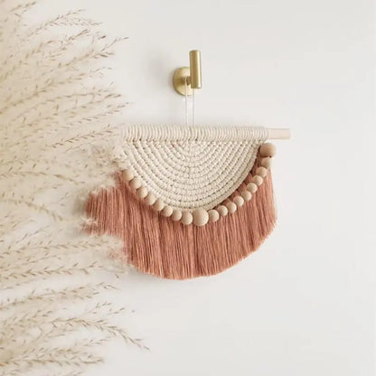 Bohemian Bliss: Chic Cotton Macrame Wall Hanging for Home Decor