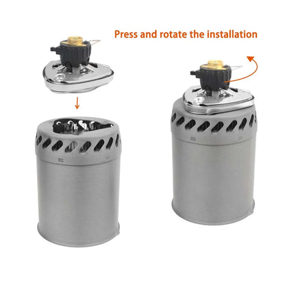 Outdoor Pot Burner Stove System Grey