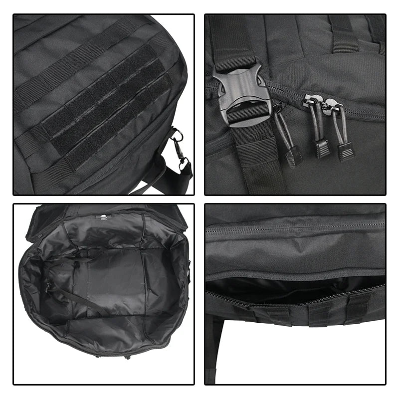 Tactical Molle Sport Travel Duffel Bag Black