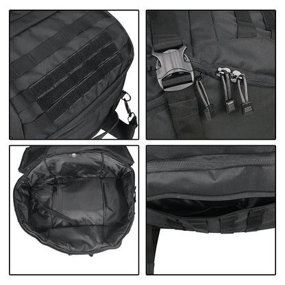 Tactical Molle Sport Travel Duffel Bag Black