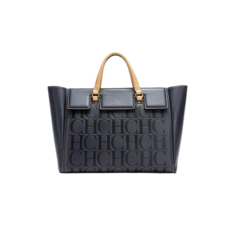 Womens Embossed Business Tote Handbag Wallet