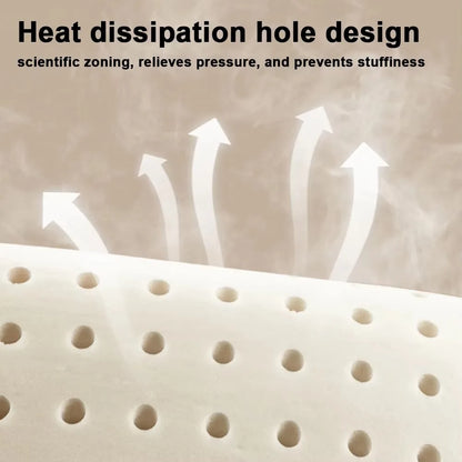 Soft Slow Rebound Memory Foam Pillow Camping Coffee Brown