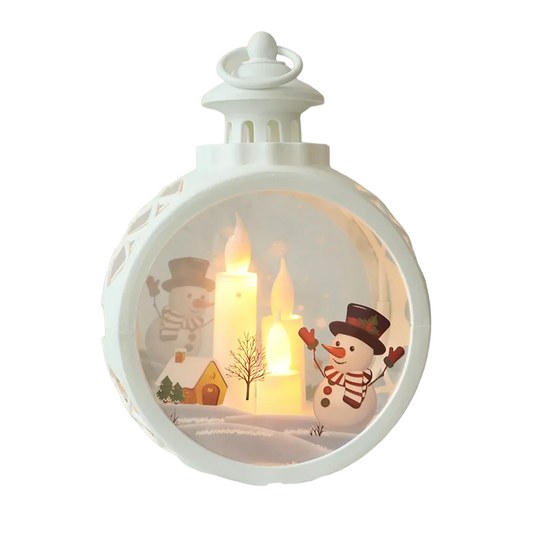 Snowman White LED Lights for Stunning Storefront Window Decor