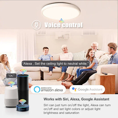 Smart Home Lighting: Tuya Zigbee 3.0 WiFi RGBW LED Ceiling Lamp