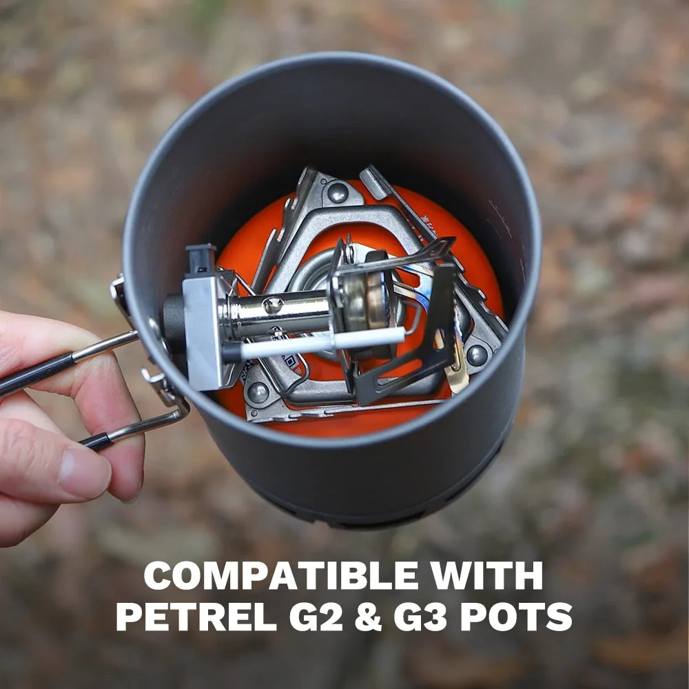 Ultralight Portable Backpacking Gas Stove 7165 BTU Camp Burner Silver