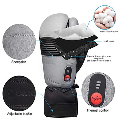 Snow Wear 3 Fingers Ski Mittens