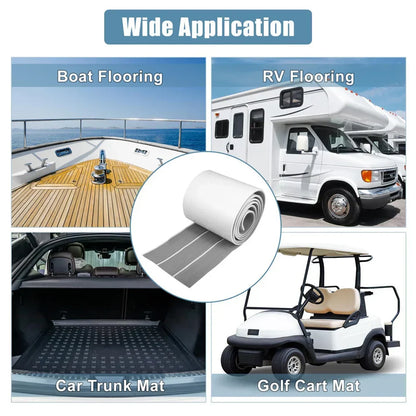 Marine-Grade Non-Slip Decking Sheet  2400x17cm