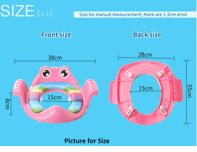 Removable Baby Toilet Training Seat Potties Seat With Armrest Girls Boy Toilet Training Potty Safety Cushion Infant Care- Green