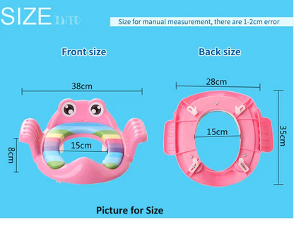 Removable Baby Toilet Training Seat Potties Seat With Armrest Girls Boy Toilet Training Potty Safety Cushion Infant Care- Green