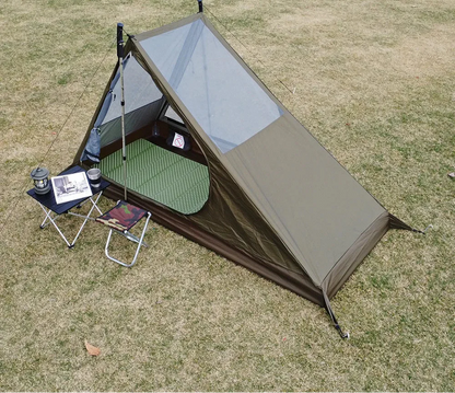 Airy 1 Mesh Tent Backpacking Shelter with Dual Doors Green