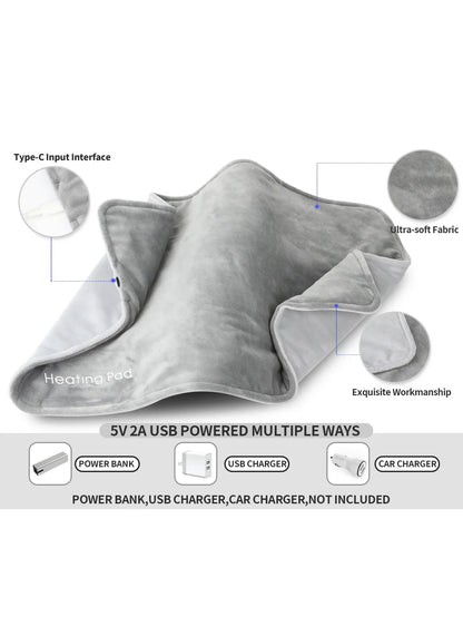 Heating USB Pad for Cramps and Back Relief