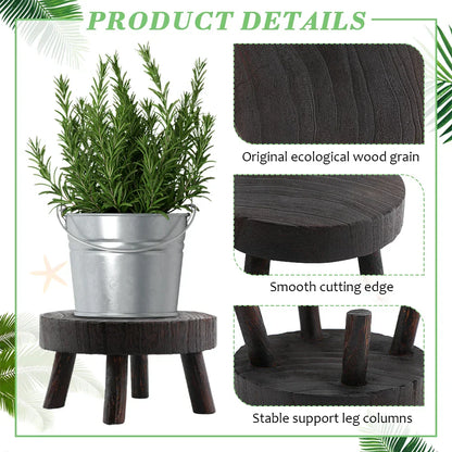 Multipurpose Wooden Stool Step Ladder for Fishing and More