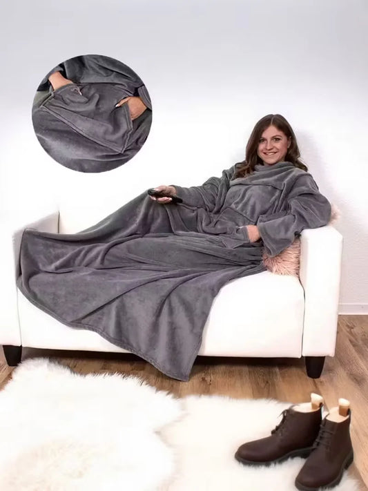 Wearable Flannel TV Blanket