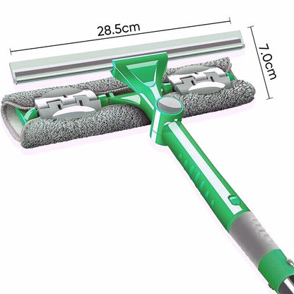 Cleaning Tool Double-sided Telescopic Rod Window Cleaner Mop