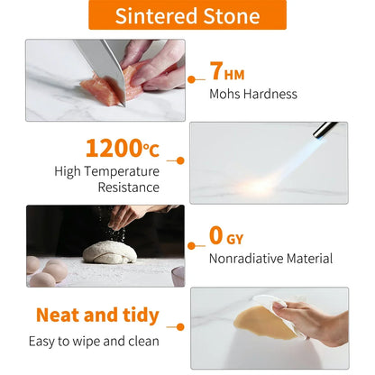 Round Marble Accent Table - Gold Frame, 2-Tier Nightstand