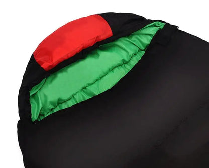 Thickened Four-Hole Cotton Sleeping Bag Red