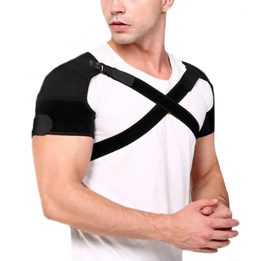Double Shoulder Brace Wrap – Neoprene Compression Sleeve