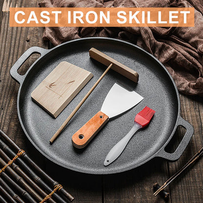 Non-Stick Camping Cast Iron Frying Pan