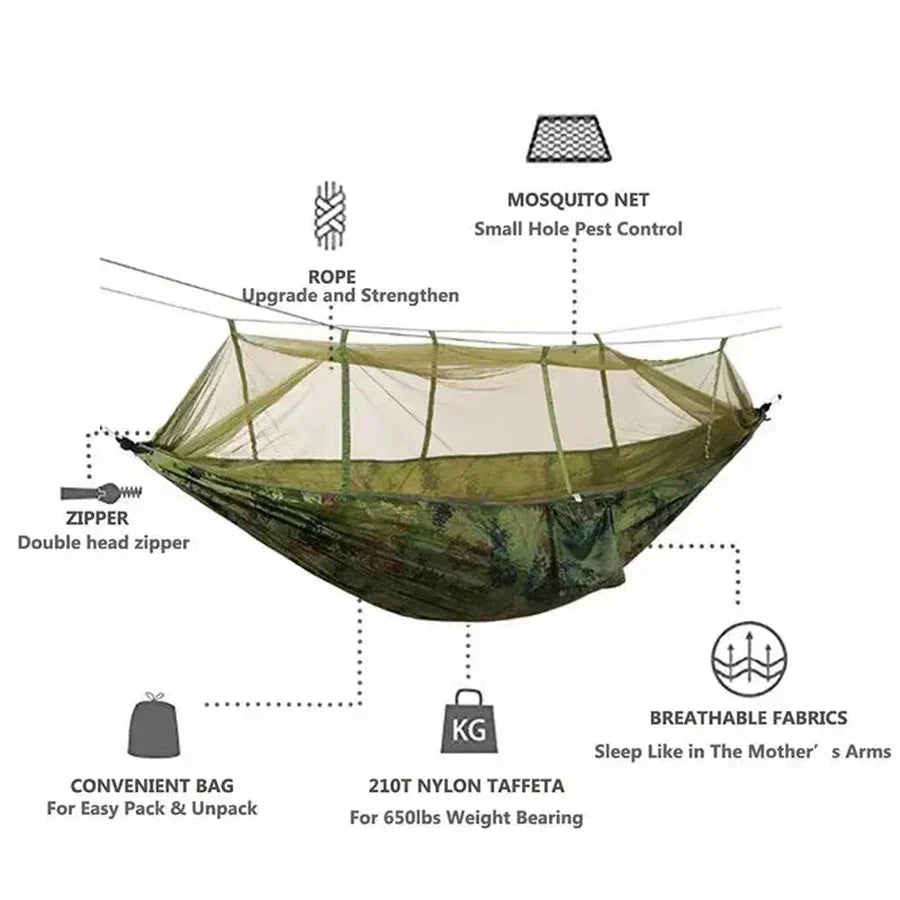 camouflage double hammock