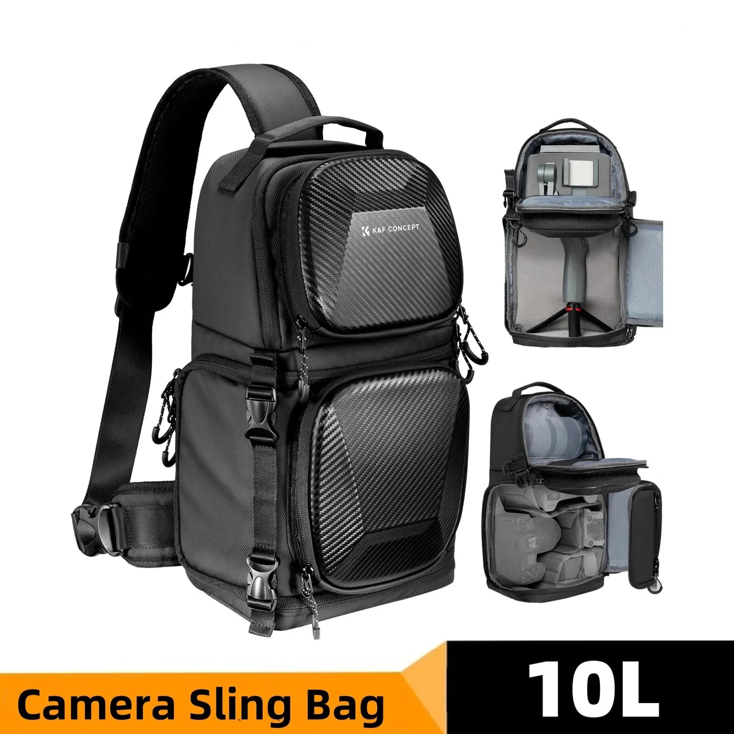 10L Hardshell Camera Sling Bag Grey