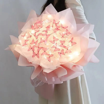 Enchanting DIY Butterfly Bouquet with Light String | Handmade Craft Kit