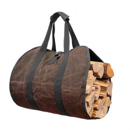 Canvas Firewood Carrier Log Carrying Bag