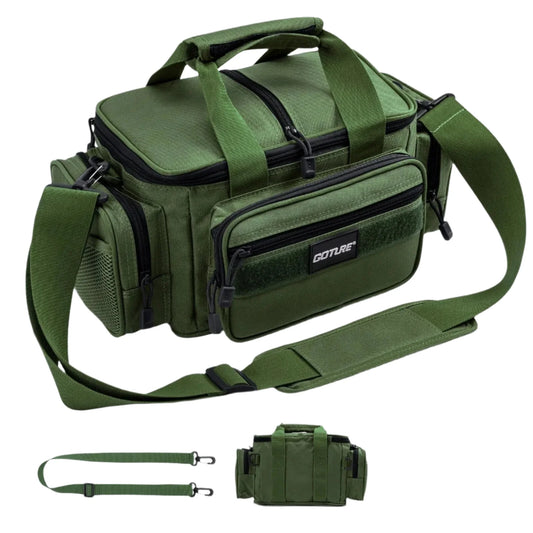 High-Capacity Tackle Shoulder Bag Outdoor Green