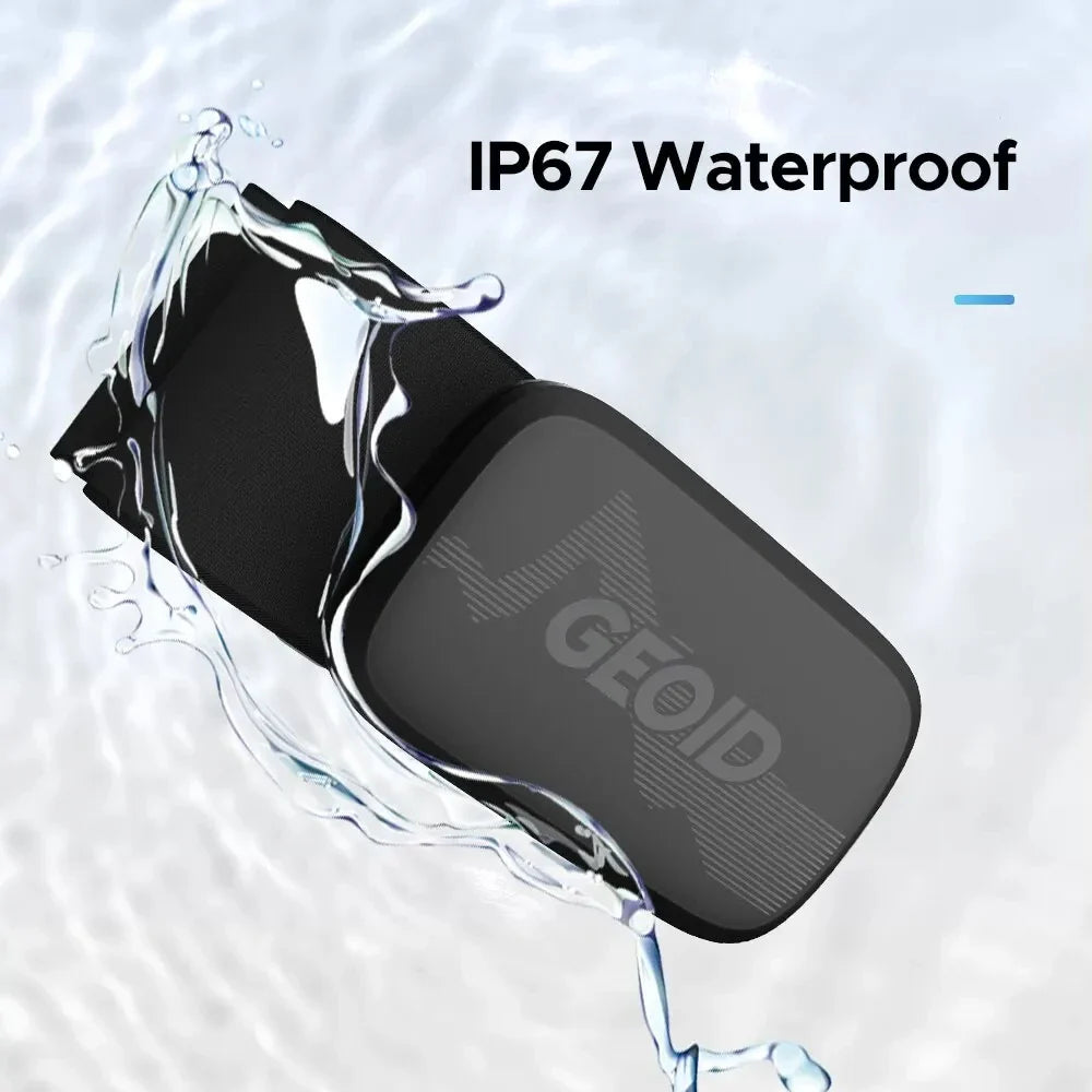 Heart Rate Monitor Chest Strap Bluetooth 4.2 And ANT+ ECG Sensor Black