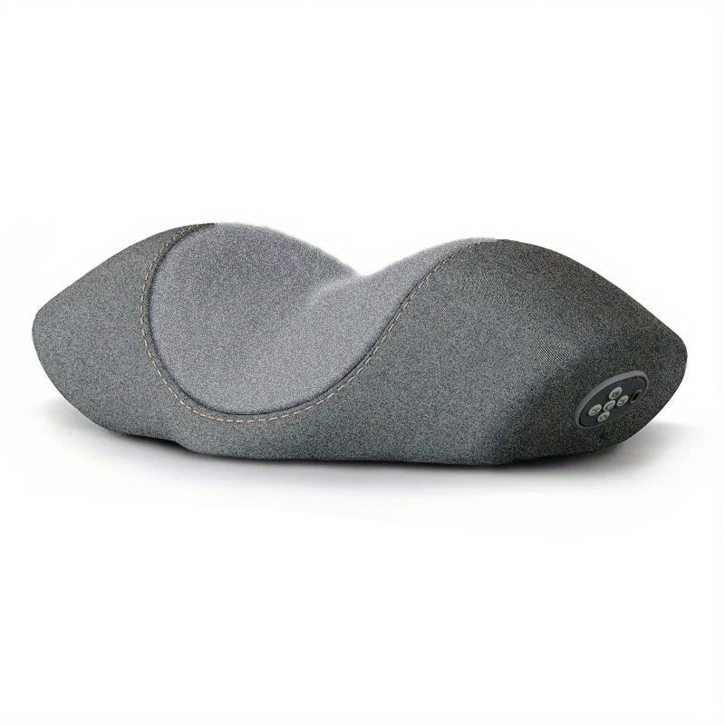 Wireless Cervical Massage Pillow Memory Foam Neck Support Grey