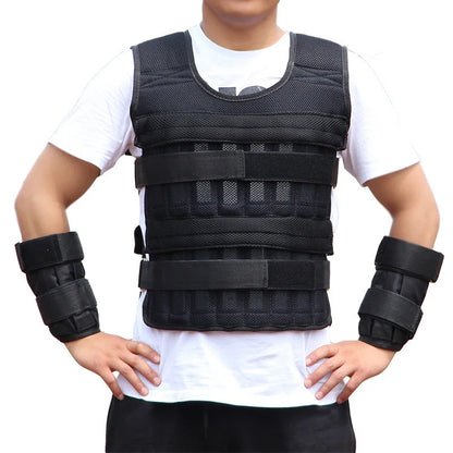 Adjustable Weighted Vest (Plates Not Included) Black