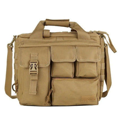 Tactical MOLLE Shoulder Bag Oxford Handbag Khaki