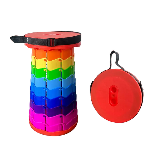 Adjustable Folding Telescopic Stool for Outdoor Travel and Fishing