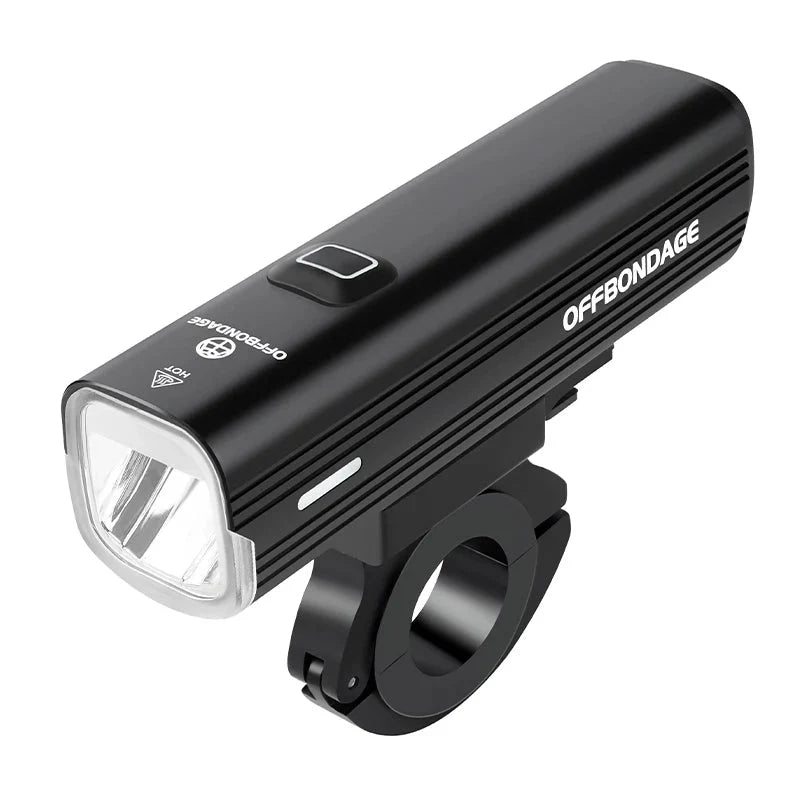 1000 Lumen USB Rechargeable Bike Front Light 3 Modes Black