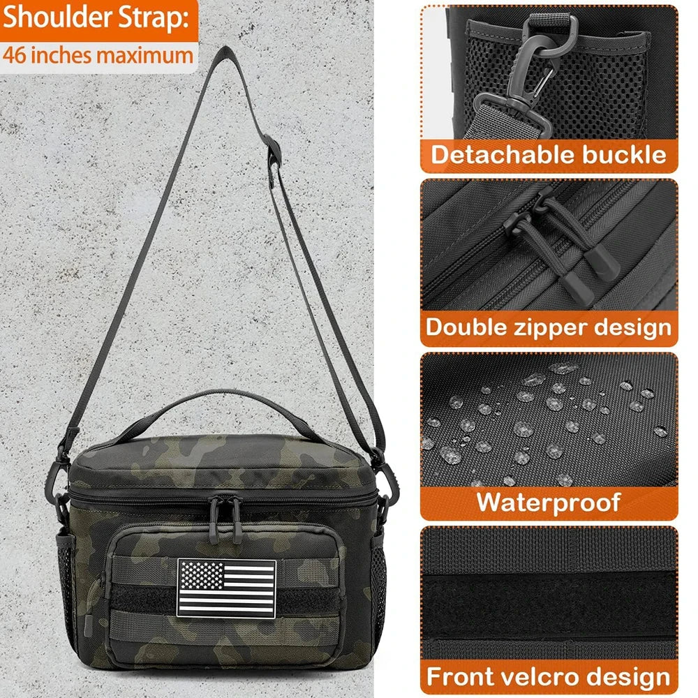 Outdoor Crossbody Travel Bag Duffel Black