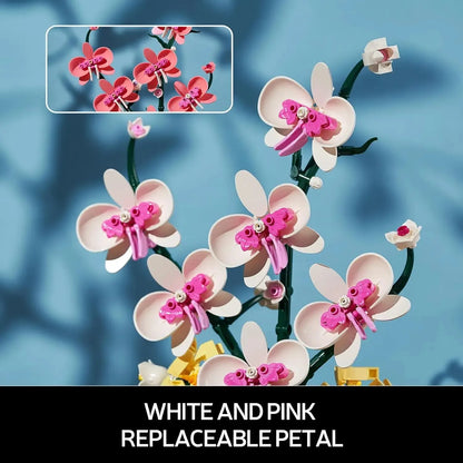 Flower Building Blocks Model Set Romantic Flowers