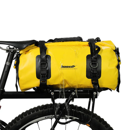 20L Waterproof Bike Pannier Bag Rear Trunk Saddle Bag Yellow
