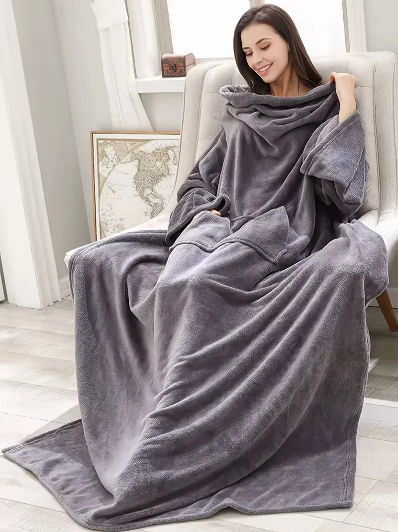 Wearable Flannel TV Blanket