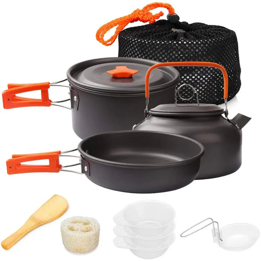 11-Piece Camping Cookware Cooking Set