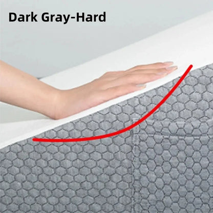 2-Piece Memory Foam Wedge Pillow Set Triangle Neck Support Dark Grey