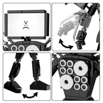 199pcs Titan Robot 2 in 1 Building Blocks