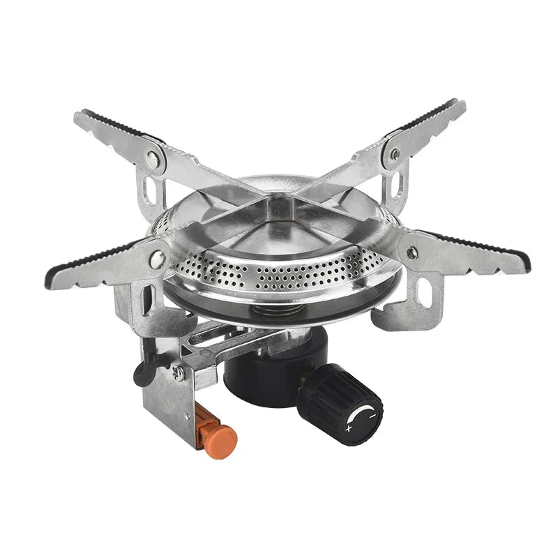 Camping Gas Stove Head Split-Type Butane Stove Silver