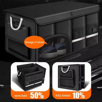 72L Foldable Waterproof  Storage Box Black