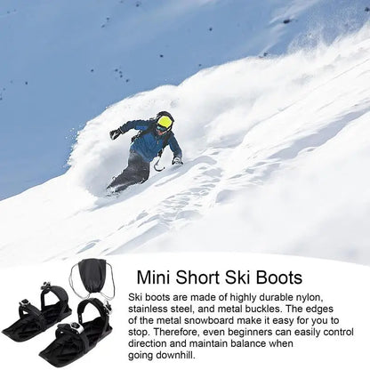 Mini Ski Skates - Adjustable Snow Shoes