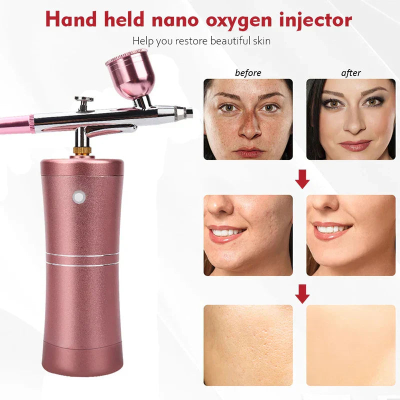 Spray Face Steamer - High Pressure, Moisturizing, Facial Pore Cleaner, Skin Care Airbrush