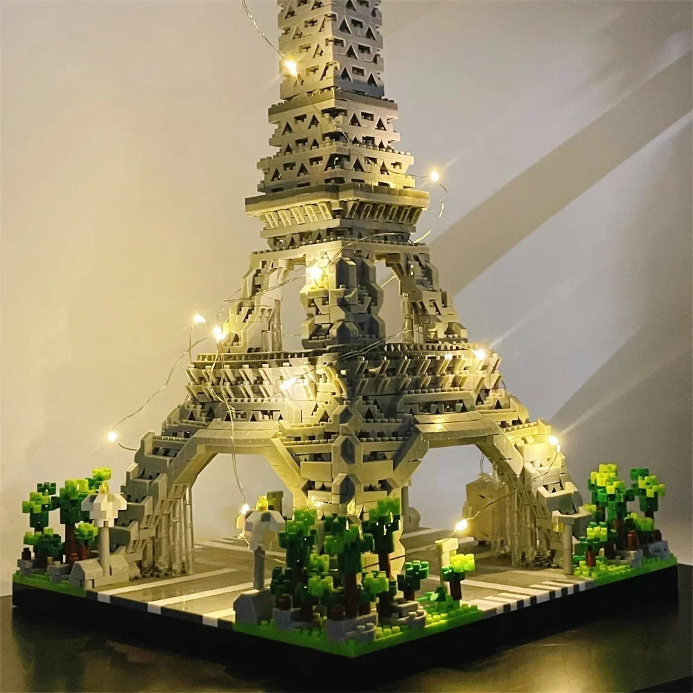 LED Eiffel Tower Micro Mini Building Blocks Set
