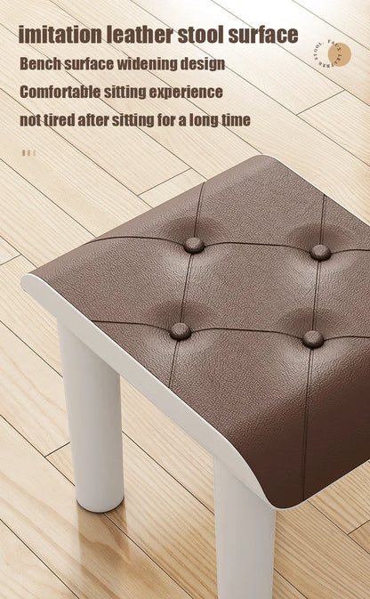 Multi-Functional Portable Office Footrest & Stackable Stool – L-Brown